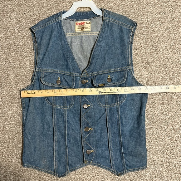 Vintage 1970s Lee Denim Vest - Picture 7 of 7